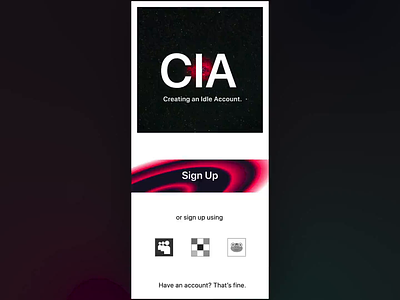 #1 Sign Up UI Animation account after effects ae interface after effects animation challenge ciao dailyui design log log in login motion sign signup signupform ui