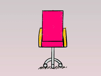 Take a sit 2d 3d aftereffects animation chair cinema4d design frame by frame hand drawn motion social