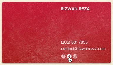Internet Card card minimal red simple white