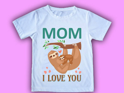 Mom I Love You T shirt Design branding design graphic design illustration logo typography vector