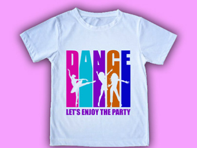 Dance Let's Enjoy The Party T shirt Design branding design graphic design illustration logo typography vector