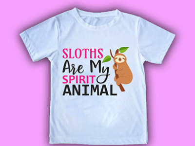 Sloths Are My Sprit Animal T shirt Design branding design graphic design illustration typography vector