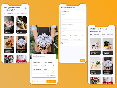 Florist Application florist gift mobile application online shopping surprise