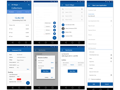 Loan Scheme Application for Rural Area android app design easy to use loan app villager