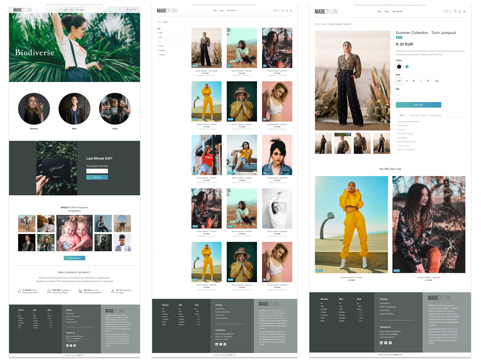 Sustainable Product Fashion Website by Mohini Babhulkar on Dribbble