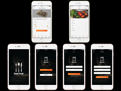 Online Food Order mobile application online shopping ui