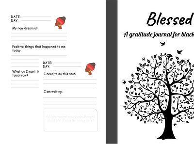 A gratitude journal for black women ag design graphic design typography