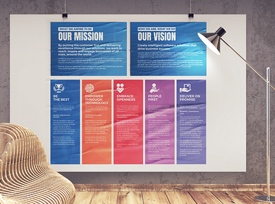 Company Vision, Mission & Values branding design graphicdesign icon illustator illustration photoshop typography ui vector