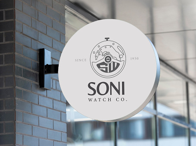 Soni Watch Company Logo branding design graphic design graphicdesign illustator logo photoshop typography ui vector