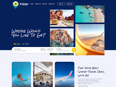 Travel Website Template for B2C