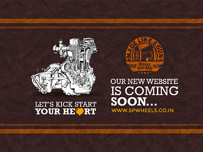 Coming Soon Page for Royal Enfield Authorized Store branding graphicdesign icon illustator illustration photoshop typography ui ux vector