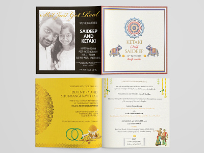 Wedding Card Design fro My friend Naidu ;) branding design graphicdesign icon photoshop typography ui vector