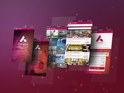 Axis Bank Privilege Customer App Design Concept Mockup adobe app appdesign branding design graphicdesign icon illustator illustration logo logodesign mobileapp photoshop typography ui ux vector