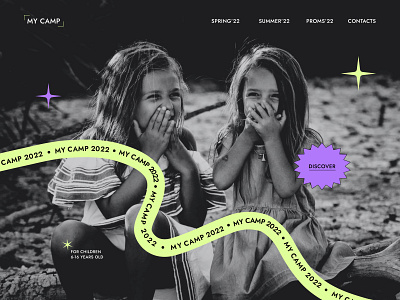 My camp design landing page tilda typography ui ux web web design