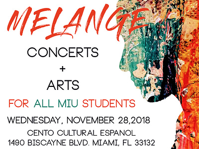 Melange Concert Poster design illustration