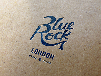 Blue Rock: Modern Chipper design identity logo packaging product