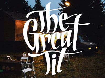 The Great Tit calligraphy custom flow handwritten label letter lettering logo logotype restaurant script type