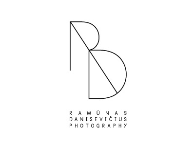 Ramunas Danisevicius photography custom font label logo logotype mark photography typography