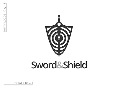 Sword & Shield - Thirty Logos brand branding design graphicdesign graphicdesigner logo logoinspirations logoprocess thirtylogos vector vectorart