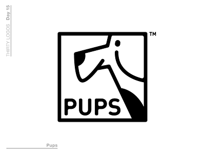 Pups - Thirty Logos brand branding design graphicdesign graphicdesigner logo logoinspirations logoprocess thirtylogos vector vectorart
