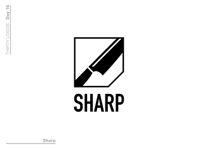 Sharp - Thirty Logos brand branding design graphicdesign graphicdesigner logo logoinspirations logoprocess thirtylogos vector vectorart