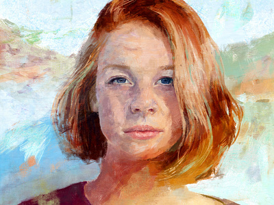 Oily orange mentiradeloro oilpainting oilpaintingportrait portrait tradigital tradigitalart