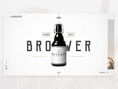 De Brouwer 01 beer branding concept design website