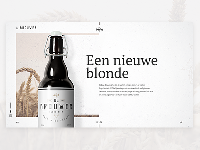 De Brouwer 02 beer branding concept design website