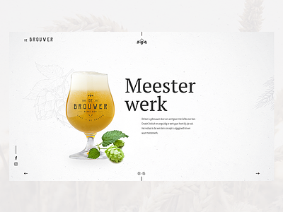 De Brouwer 03 beer branding concept design website