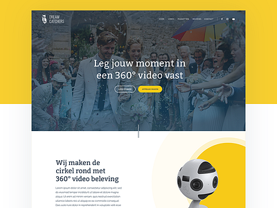 Dreamcatchers 360 design onepage ui video web webdesign