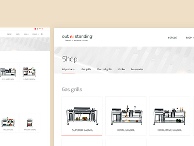 E-commerce category for exclusive grill brand brand category e commerce e commerce design shop