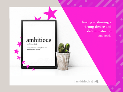 ambitious ambitious colors design office poster startup workspace