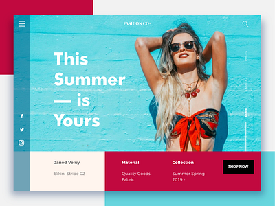 Summer 2019 - Daily eCommerce #4 brand branding colors design e commerce e commerce design ecommerce shop shopdesign ui