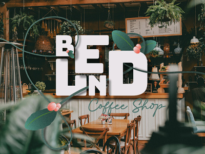 BLEND, Coffee Shop branding graphic design logo