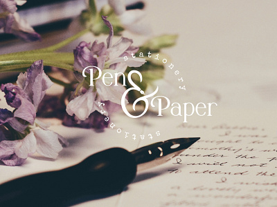 Pen & Paper, Stationery Logo Design branding design graphic design logo typography