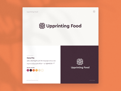 Logo Design 3D Printing Company | Upprinting Food 3d printing brand identity branding logo logomark modern modern logo sans serif symbol typgraphy