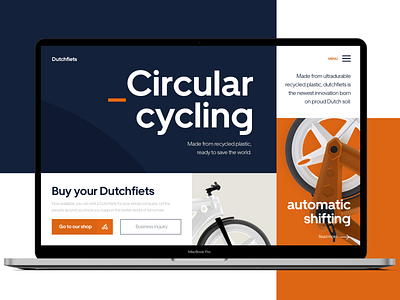 Sustainable Bicycle Website Concept