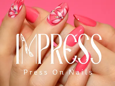 Impress Nails ad branding design graphic design icon illustration logo typography ui vector