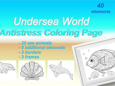 Sea creatures for coloring