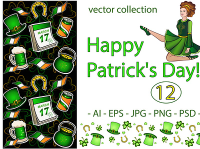 Happy Patrick's Day! march 17 symbols