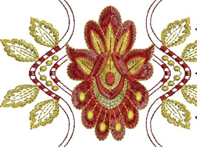 SF001 embroidery graphic design vector