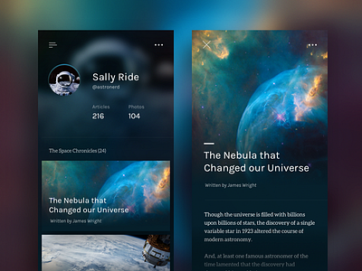 Space Explorer App app astronaut ios nebula space space exploration stars universe