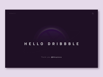 Hello dribbble! branding design dribbble graphic design hello hello dribbble illustration logo typography ui vector web web design