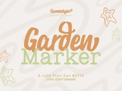 Garden Marker - A Cute Font Duo