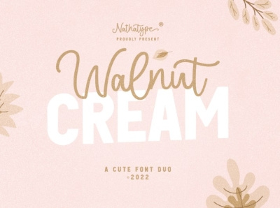 Walnut Cream - Font Duo branding design font fonts graphic design illustration logo typography ui