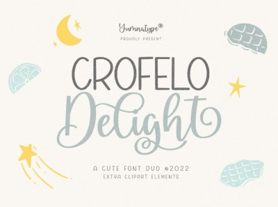 Crofelo Delight - Font Duo branding design font fonts graphic design illustration logo typography ui