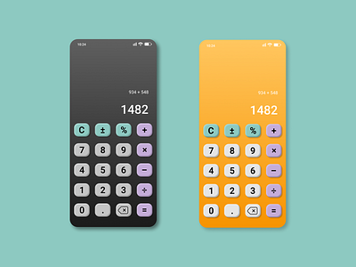 DailyUI #004 - Calculator app calculator color colour dailyui design figma ui