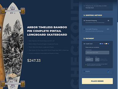 Daily UI :: 002 — Credit Card Checkout checkout dailyui ui web