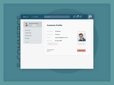 Daily UI :: 006 — User Profile