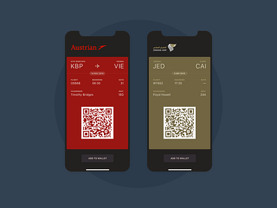 Daily UI :: 024 — Boarding Pass boarding pass dailyui flight ios ui